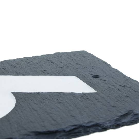 Número 1 en pizarra de 180x120mm para rotulación