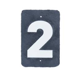 Number 2 in slate 180x120mm marking