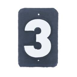Number 3 in slate 180x120mm marking