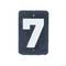 Numéro 7 sur ardoise 180x120mm marquage