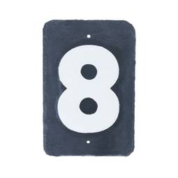 Número 8 en pizarra de 180x120mm para rotulación