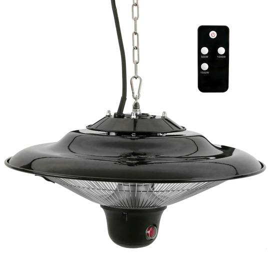 Ceiling radiant patio heater for indoor and outdoor bar restaurant terrace shops 420mm 1500W with RC