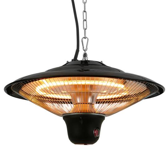 Ceiling radiant patio heater for indoor and outdoor bar restaurant terrace shops 420mm 1500W with RC