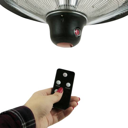 Ceiling radiant patio heater for indoor and outdoor bar restaurant terrace shops 420mm 1500W with RC