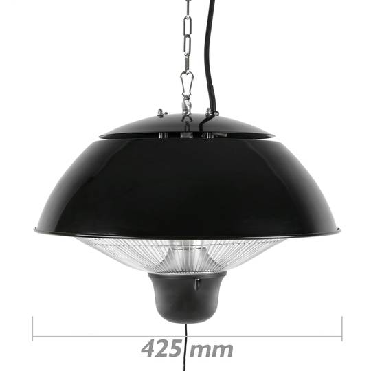 Calefacción de techo  Radiador para interior y exterior  bar restaurante terraza 425mm 1500W