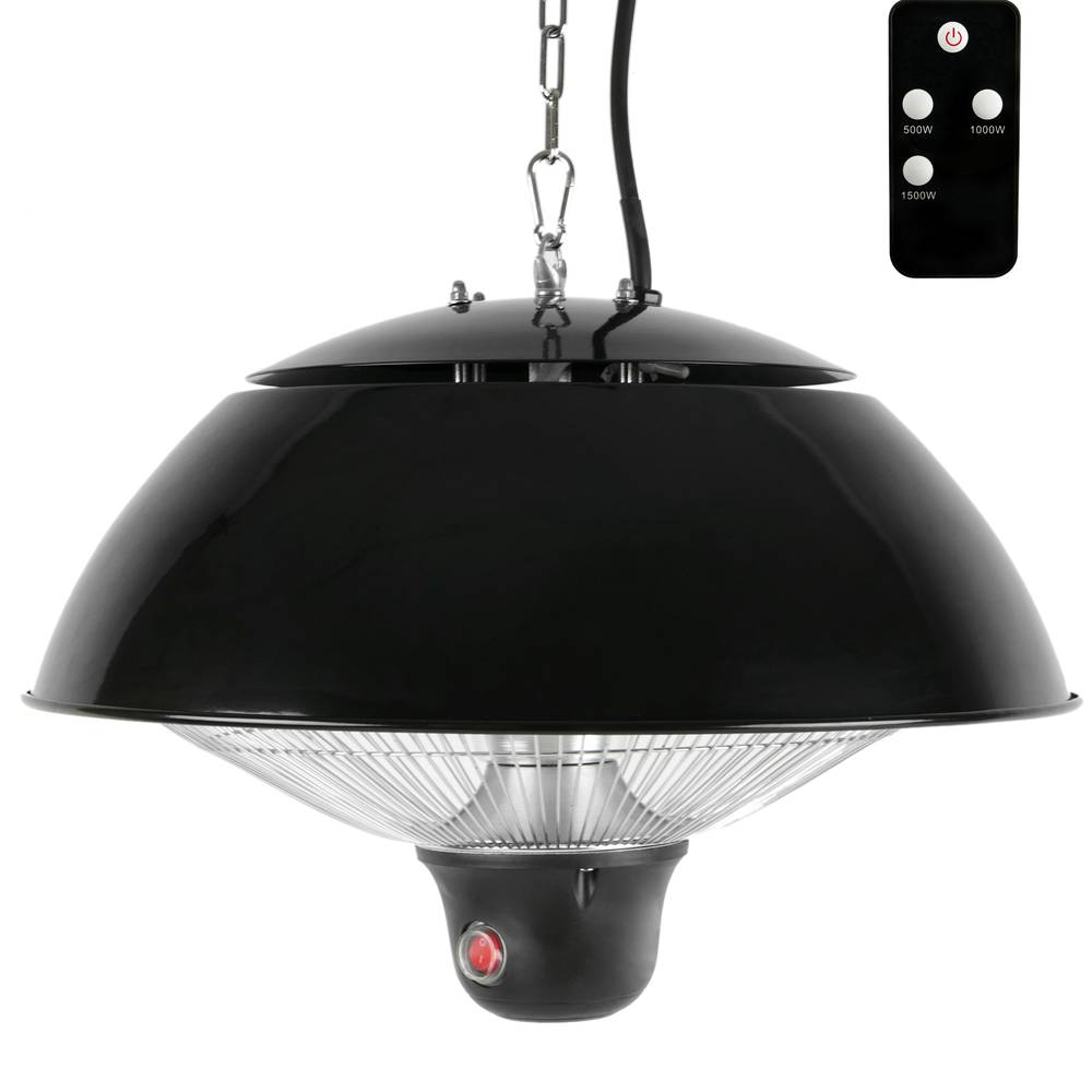 Aquecimento no teto Radiador para interior e exterior Bar restaurante terraço 425mm 1500W com CR