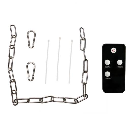 Aquecimento no teto Radiador para interior e exterior Bar restaurante terraço 425mm 1500W com CR