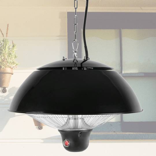 Aquecimento no teto Radiador para interior e exterior Bar restaurante terraço 425mm 1500W com CR