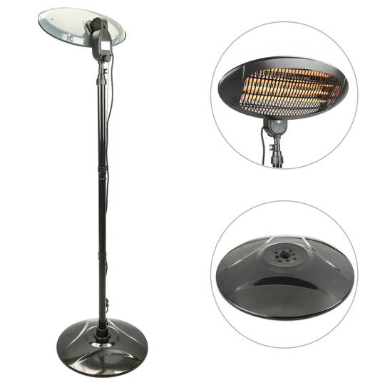 Ogrzewanie podłogowe Grzejnik do baru na tarasie restauracji wewnątrz i na zewnątrz kwarcu 2000 W.