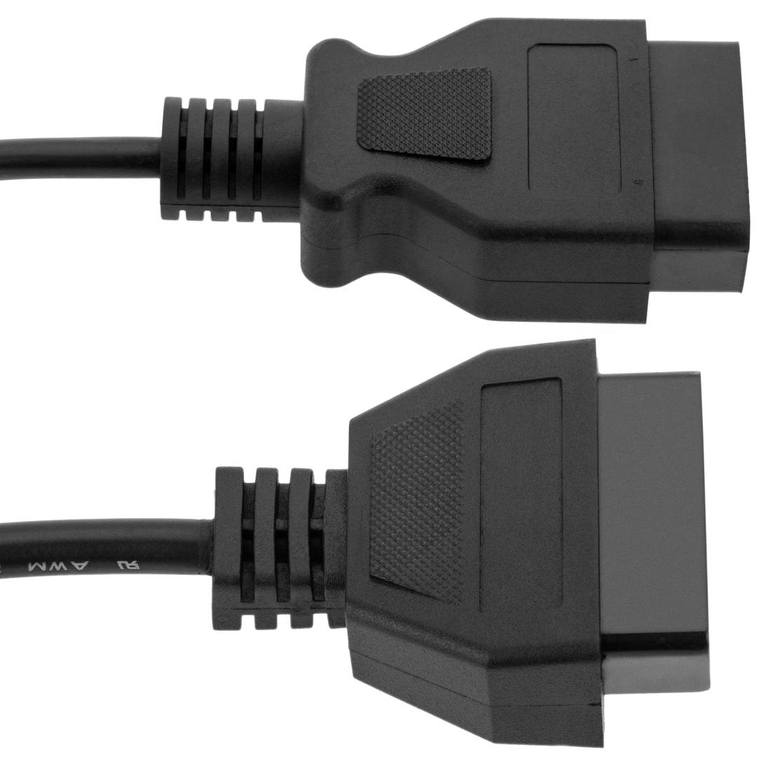 Cable OBDII OBD2 J1962 macho a hembra 150cm