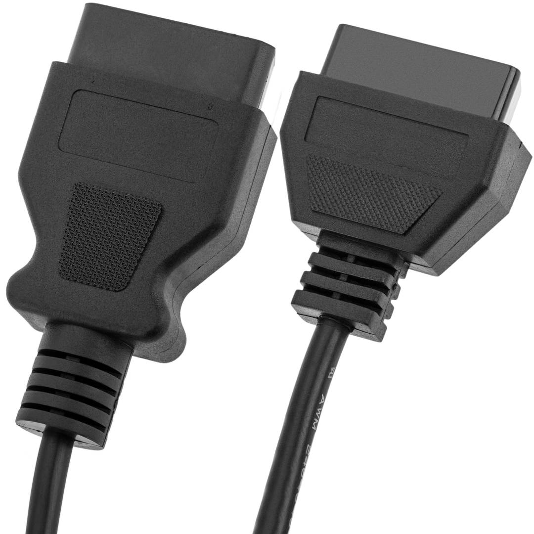 J1962 OBDII OBD2 Cable Male to Female 150cm - Cablematic