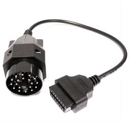 Diagnostic cable OBD2 3 pin male and crocodile clip compatible with Fiat -  Cablematic