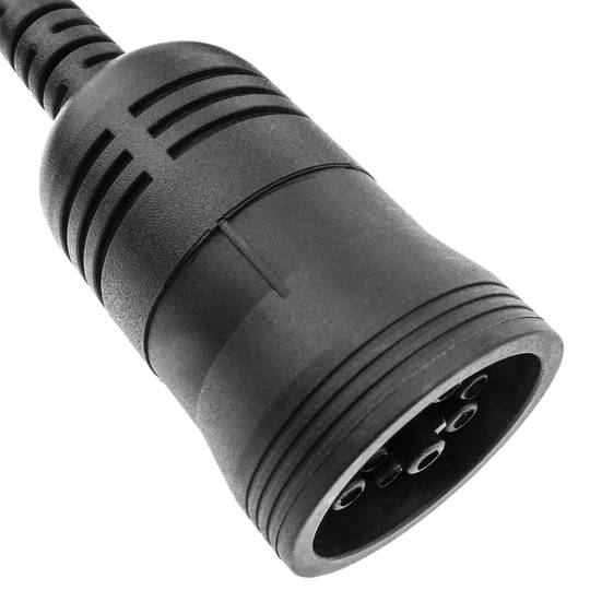 Câble de diagnostic OBD2 double femelle 9 et 6 broches compatible avec les camions 25cm