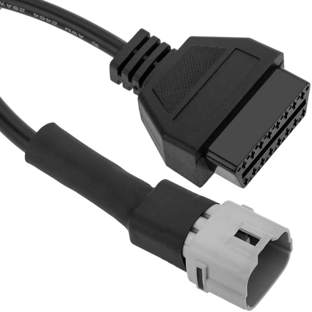 OBD2 6 pin Type A Diagnostic Cable for Suzuki Motorcycles - Cablematic