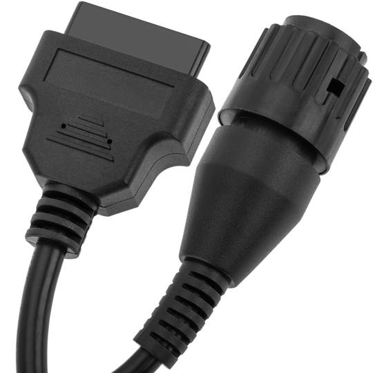 Câble de diagnostic OBD2 10 broches or compatible avec les motos BMW