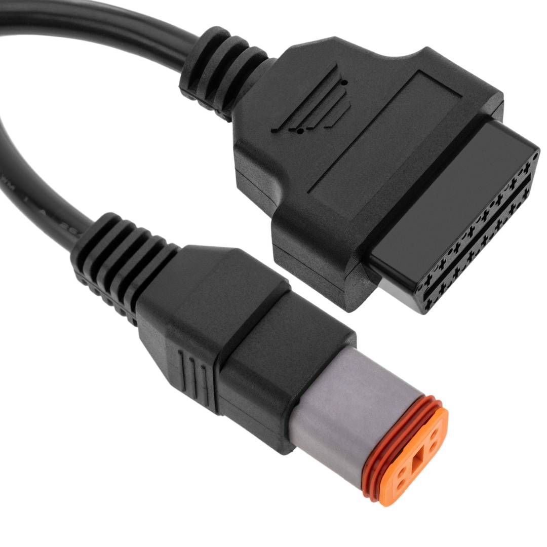 Honda Motorcycle OBD Connector 4-Pin to OBD2 Adaptor Cable