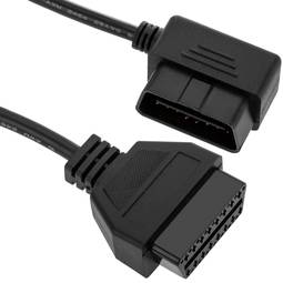 OBD2 splitterkabel 16 pins mannelijk 90º naar drievoudig vrouwelijk