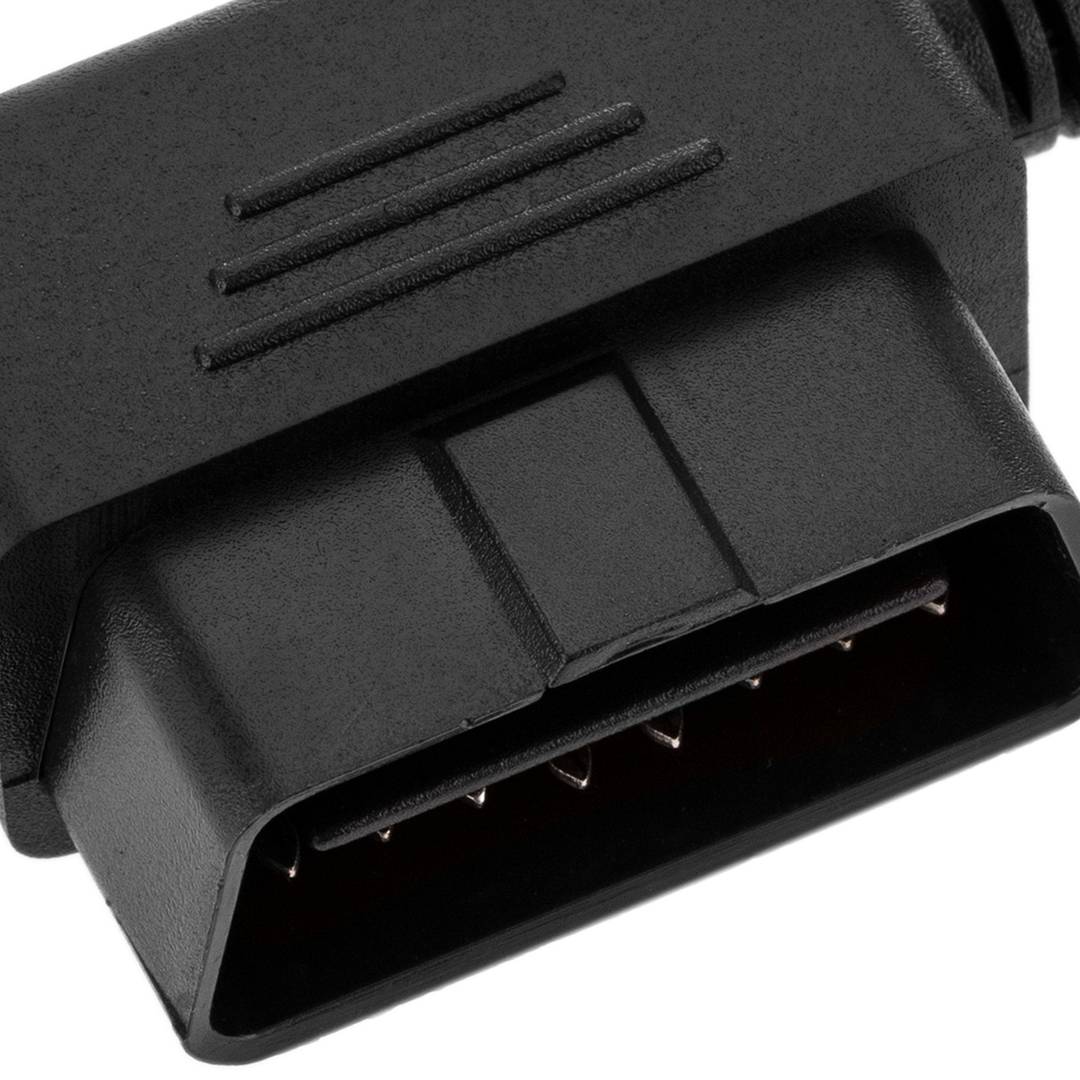 OBD2 splitter cable 16 pin male 90º to triple female - Cablematic