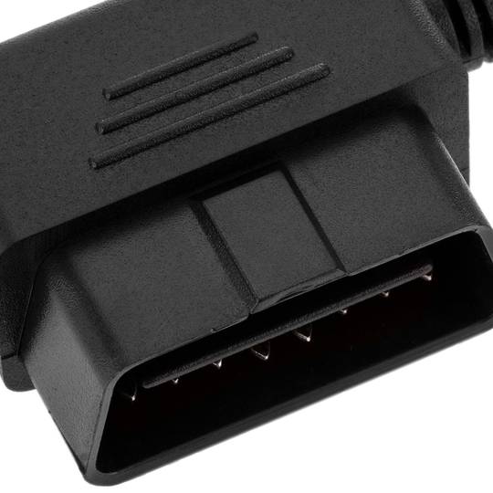 Cavo sdoppiatore OBD2 16 pin maschio da 90º a tripla femmina