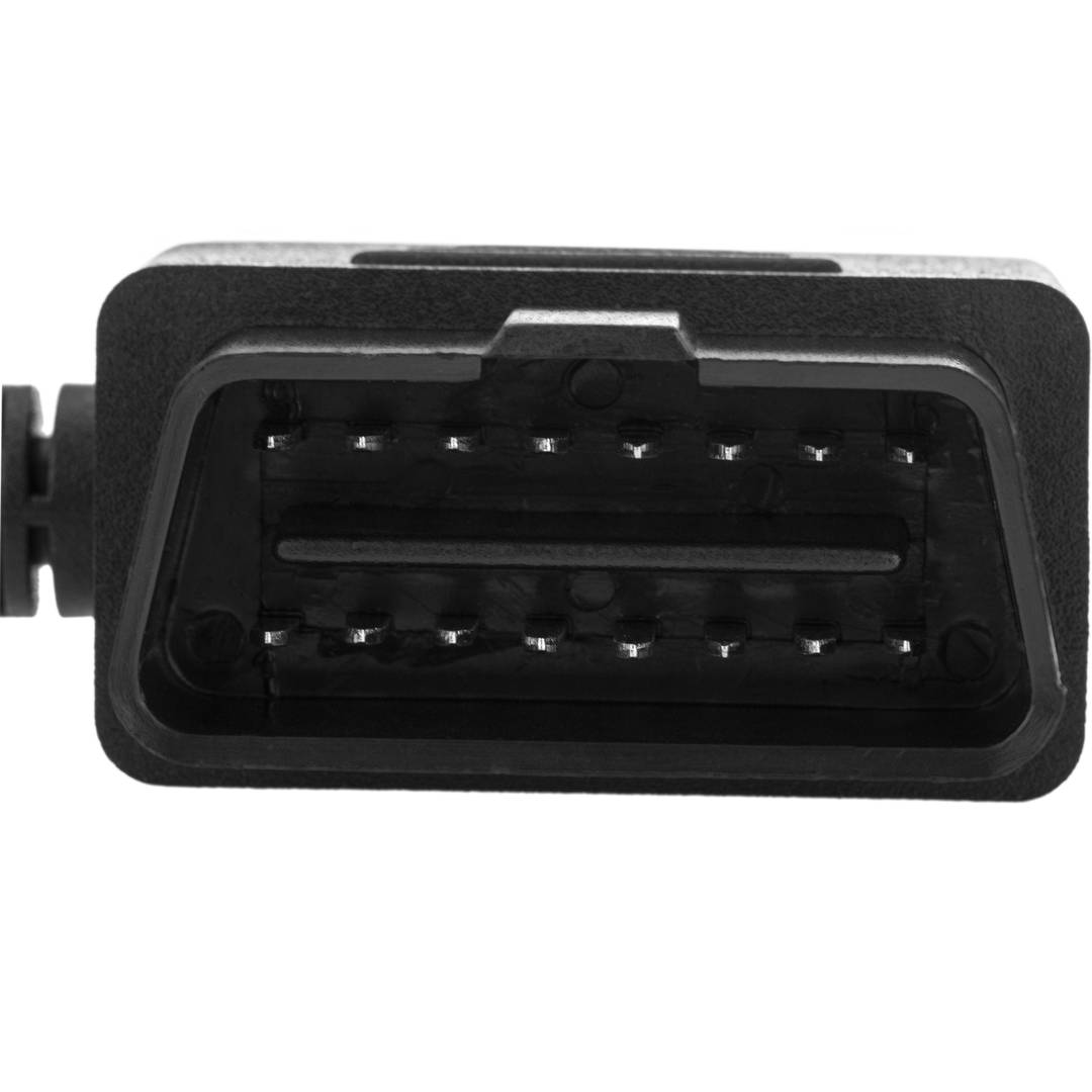OBD2 16 broches mâle 90º à câble d'extension femelle