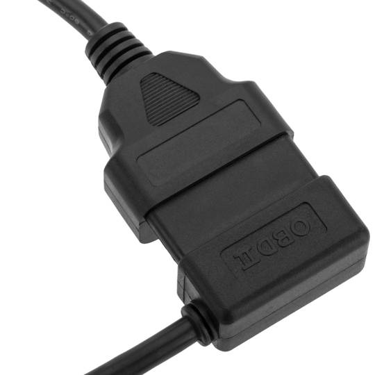 OBD2 16 broches mâle 90º à câble d'extension femelle