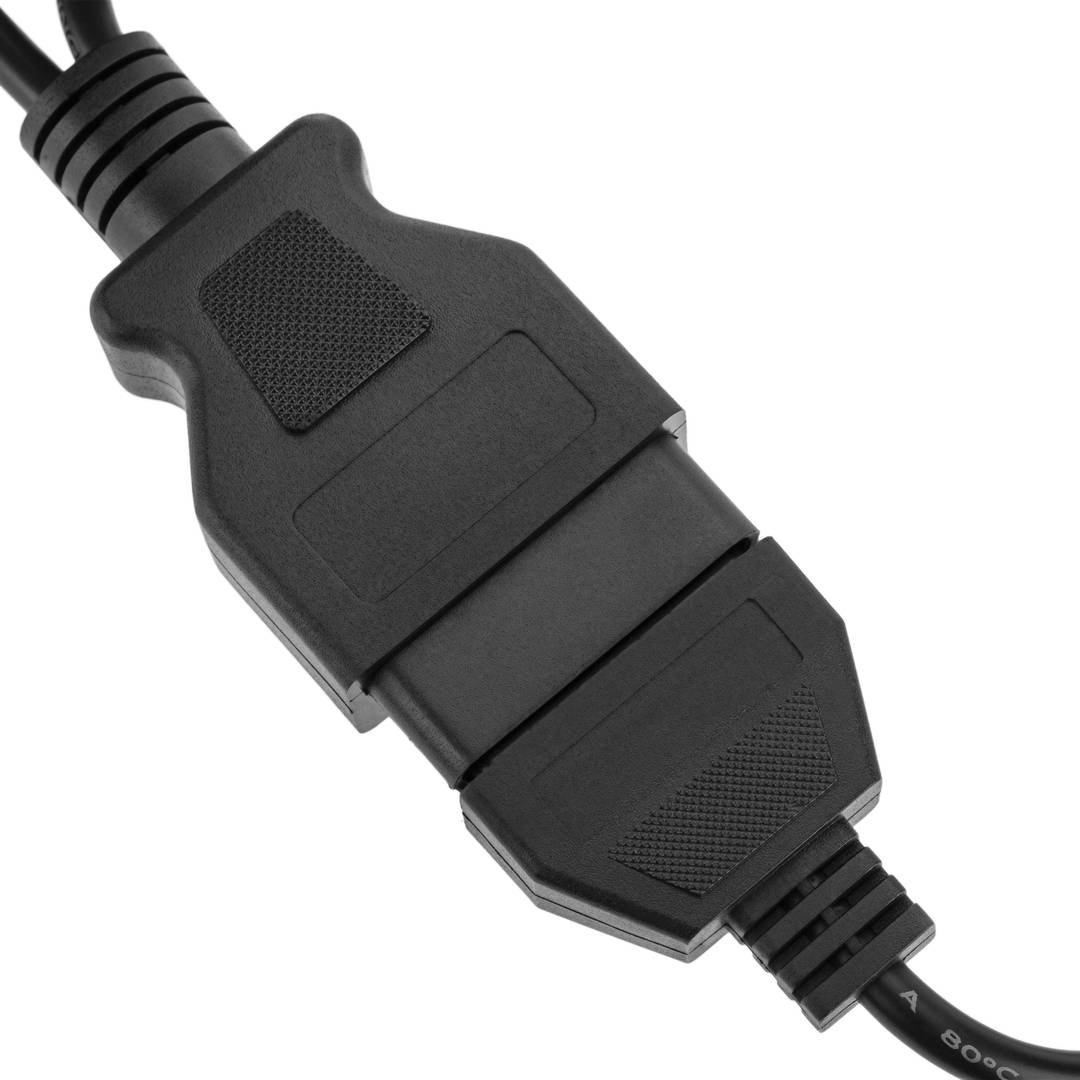 OBD2 16 pin male to dual female splitter cable 42 cm
