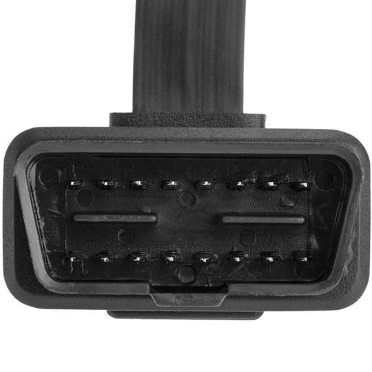 Cable extensor OBD2 plano 16 pin macho a hembra de 90º y 50 cm