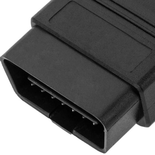 Cabo de extensão OBD2 16 pinos macho para fêmea 21 cm pinagem completa