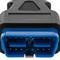 Cable extensor OBD2 16 pin mascle blau a femella de 450 mm