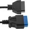 Cable extensor OBD2 16 pin mascle blau a femella de 450 mm