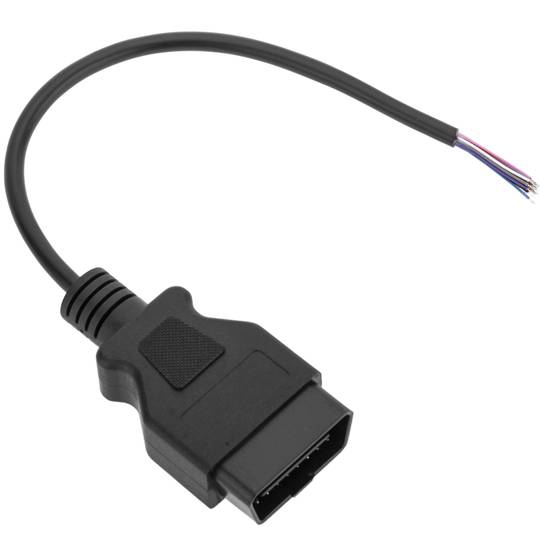 Open OBD2 diagnostic cable 16 pin male full pinout