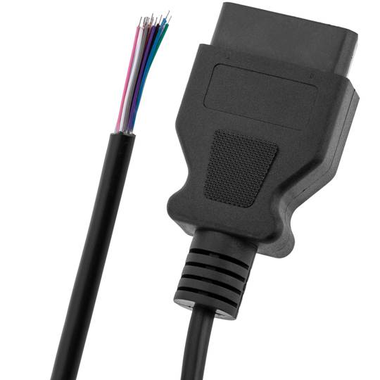 Open OBD2 diagnostic cable 16 pin male full pinout