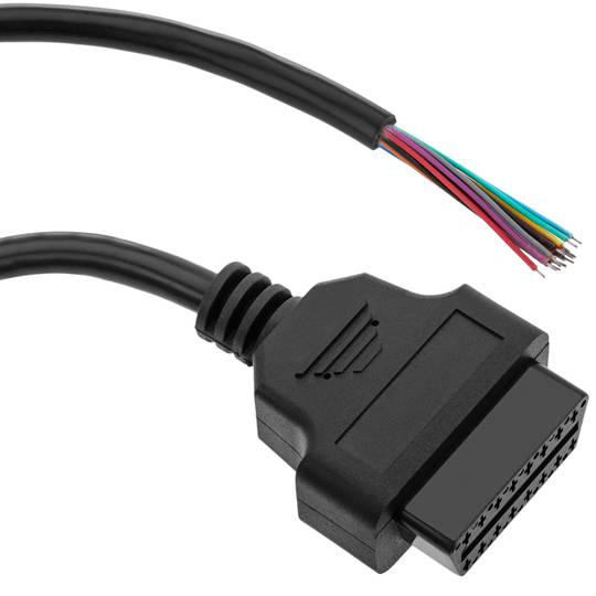 Cable de diagnóstico OBD2 abierto 16 pin hembra de 315 mm