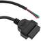 Cable de diagnóstico OBD2 abierto 16 pin hembra de 315 mm