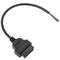 Cable de diagnóstico OBD2 abierto 16 pin hembra de 315 mm