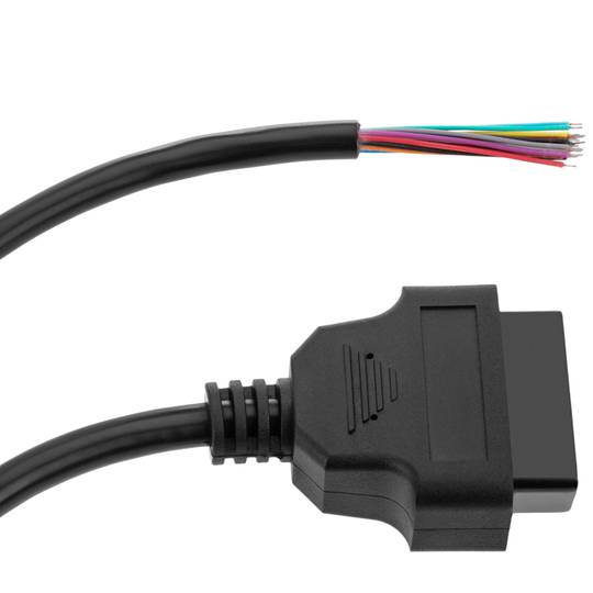 Cable de diagnóstico OBD2 abierto 16 pin hembra de 315 mm