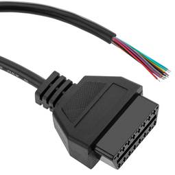 Cable de diagnóstico OBD2 abierto 16 pin hembra de 32 cm full pinout