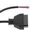 Abra o cabo de diagnóstico OBD2 16 pinos fêmea 32 cm pinagem completa