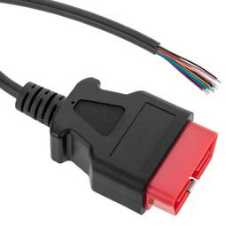 Aprire il cavo diagnostico OBD2 16 pin maschio rosso