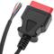 Abra o cabo de diagnóstico OBD2 16 pinos macho vermelho