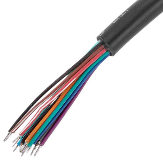 Abra o cabo de diagnóstico OBD2 16 pinos macho vermelho