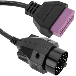 Câble de diagnostic mâle OBD2 20 broches compatible avec la voiture BMW 34 cm