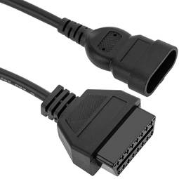 Câble de diagnostic OBD2 violet 16 broches mâle compatible avec le logiciel  Fiat ECU Scan 208 mm - Cablematic