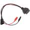 Cavo diagnostico OBD2 3 pin maschio e coccodrillo compatibile con Fiat