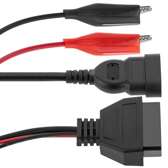 Cavo diagnostico OBD2 3 pin maschio e coccodrillo compatibile con Fiat