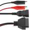 Cavo diagnostico OBD2 3 pin maschio e coccodrillo compatibile con Fiat