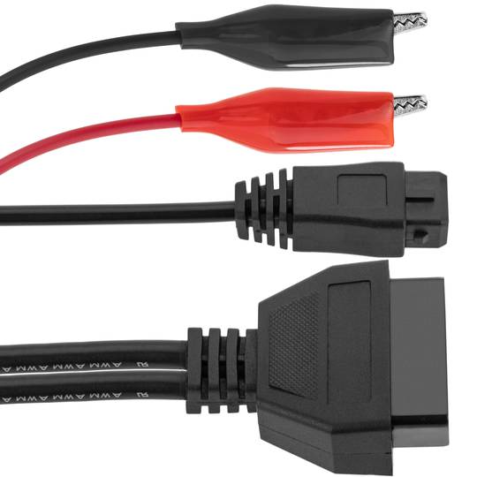 Kabel diagnostyczny OBD2 2 męskie piny i zaciski krokodylkowe kompatybilne z pojazdami grupy PSA