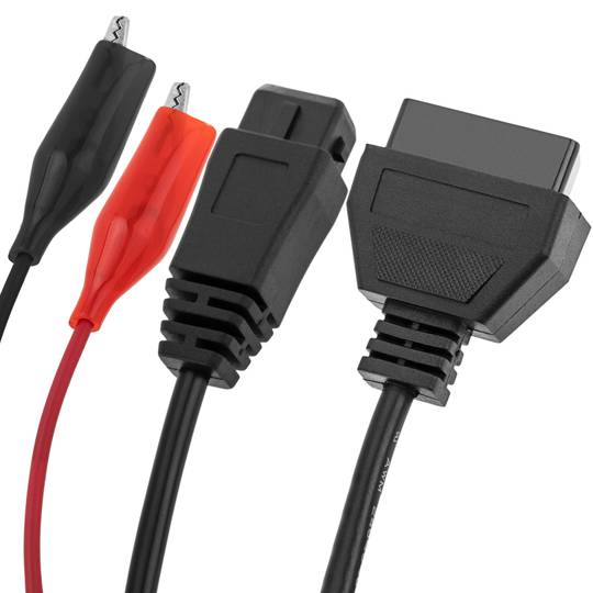Kabel diagnostyczny OBD2 2 męskie piny i zaciski krokodylkowe kompatybilne z pojazdami grupy PSA