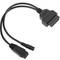 Diagnosekabel OBD2 2-pins mannelijke en DC vrouwelijke connector compatibel met PSA Group-voertuigen