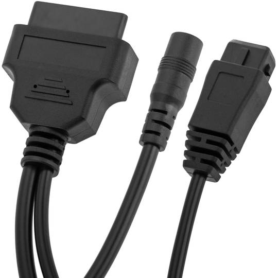 Diagnosekabel OBD2 2-pins mannelijke en DC vrouwelijke connector compatibel met PSA Group-voertuigen